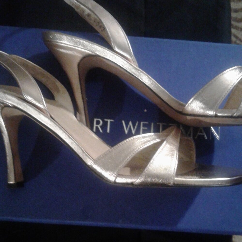 Vintage Stuart Weitzman Metallic Gold Heels -Last Price before leaving inventory